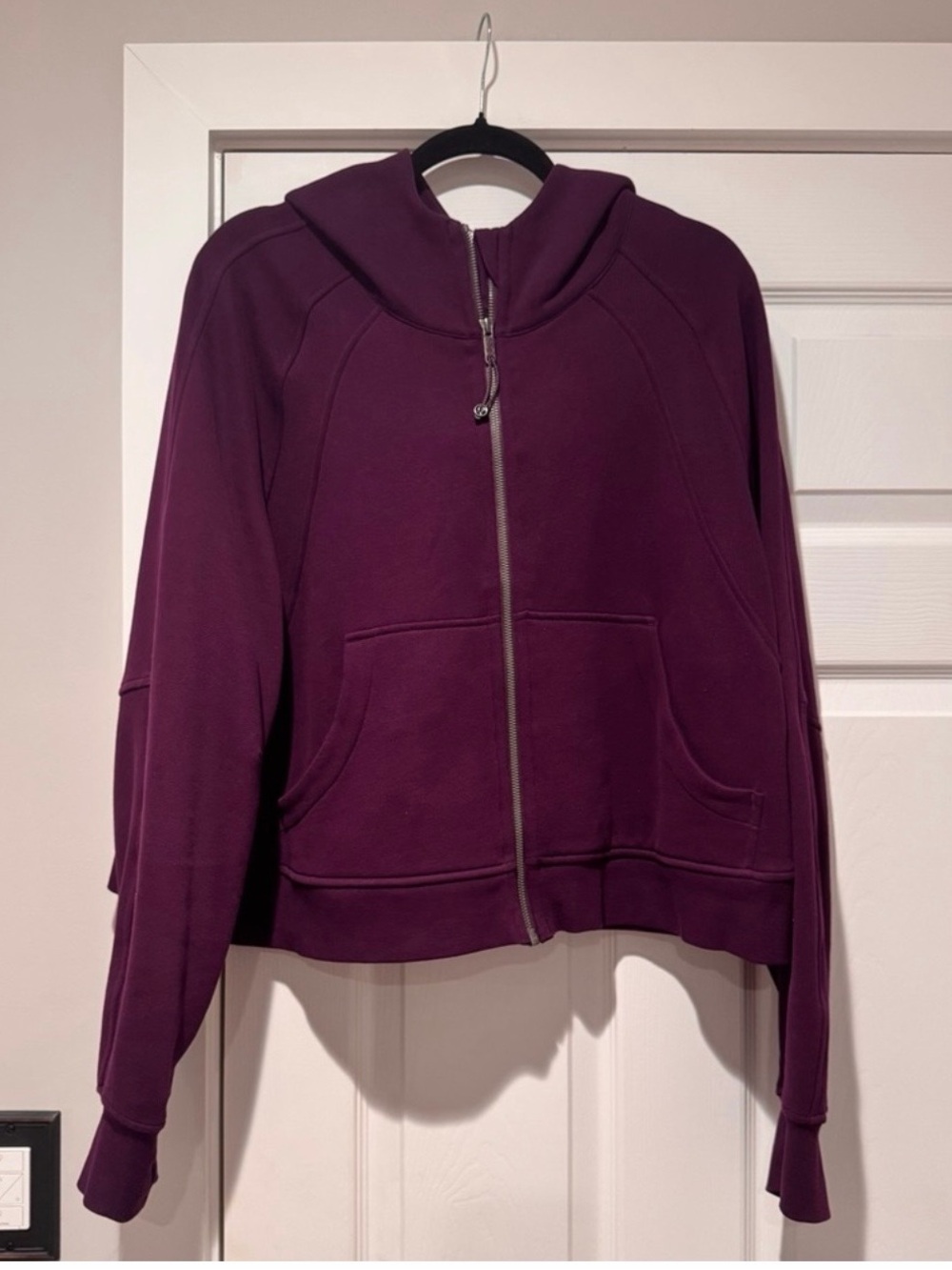 Auth.✅ Lululemon Oversized Full Zip Scuba in "Dark Magenta" Size XL/XXL.💜
